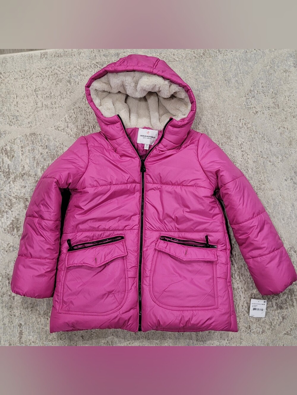 Urban Republic Girls Collection Pink Puffer Winter Jacket M 10/12